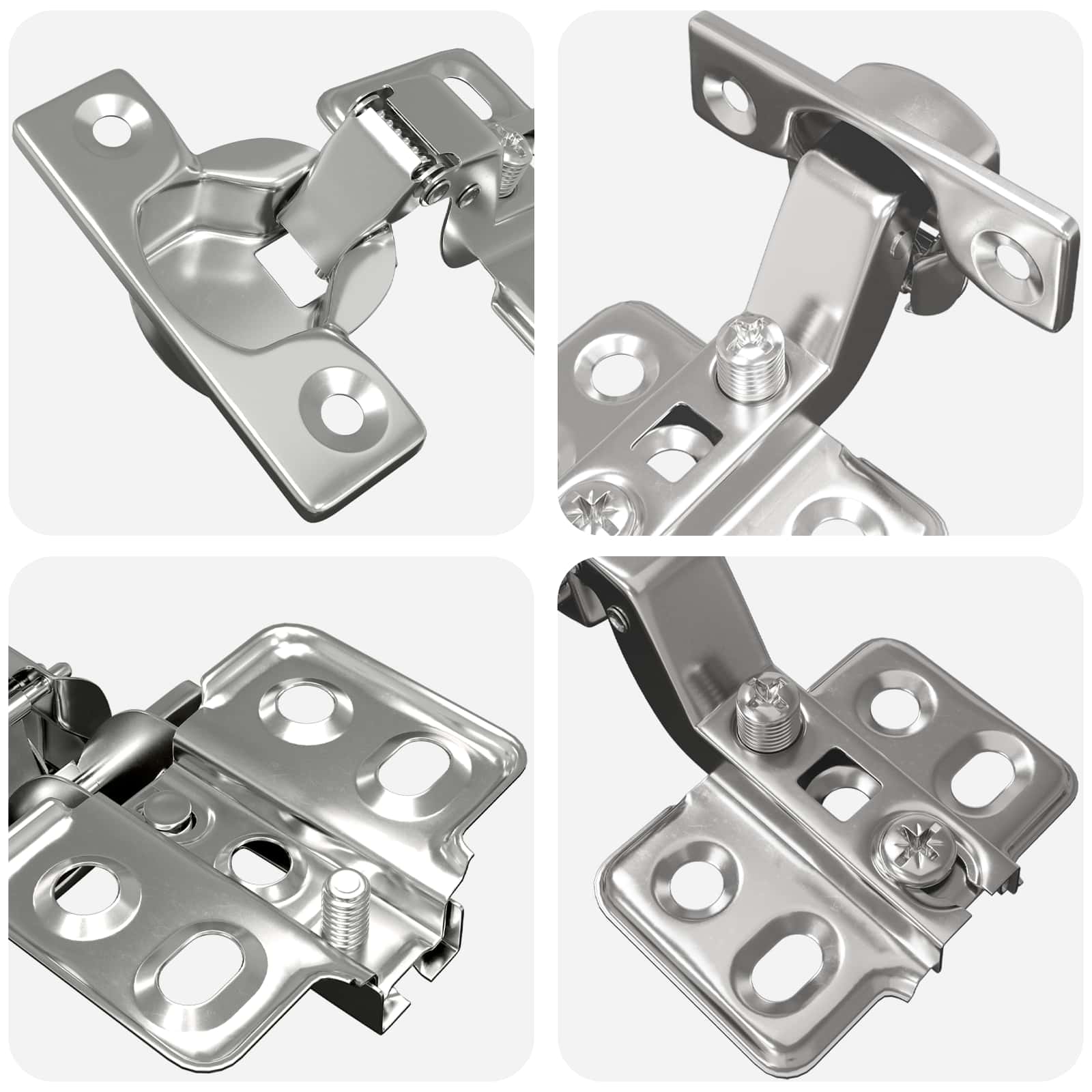 Scharnier 2 pcs Nickel 85 x 52,5 x 9,5 mm Eisen