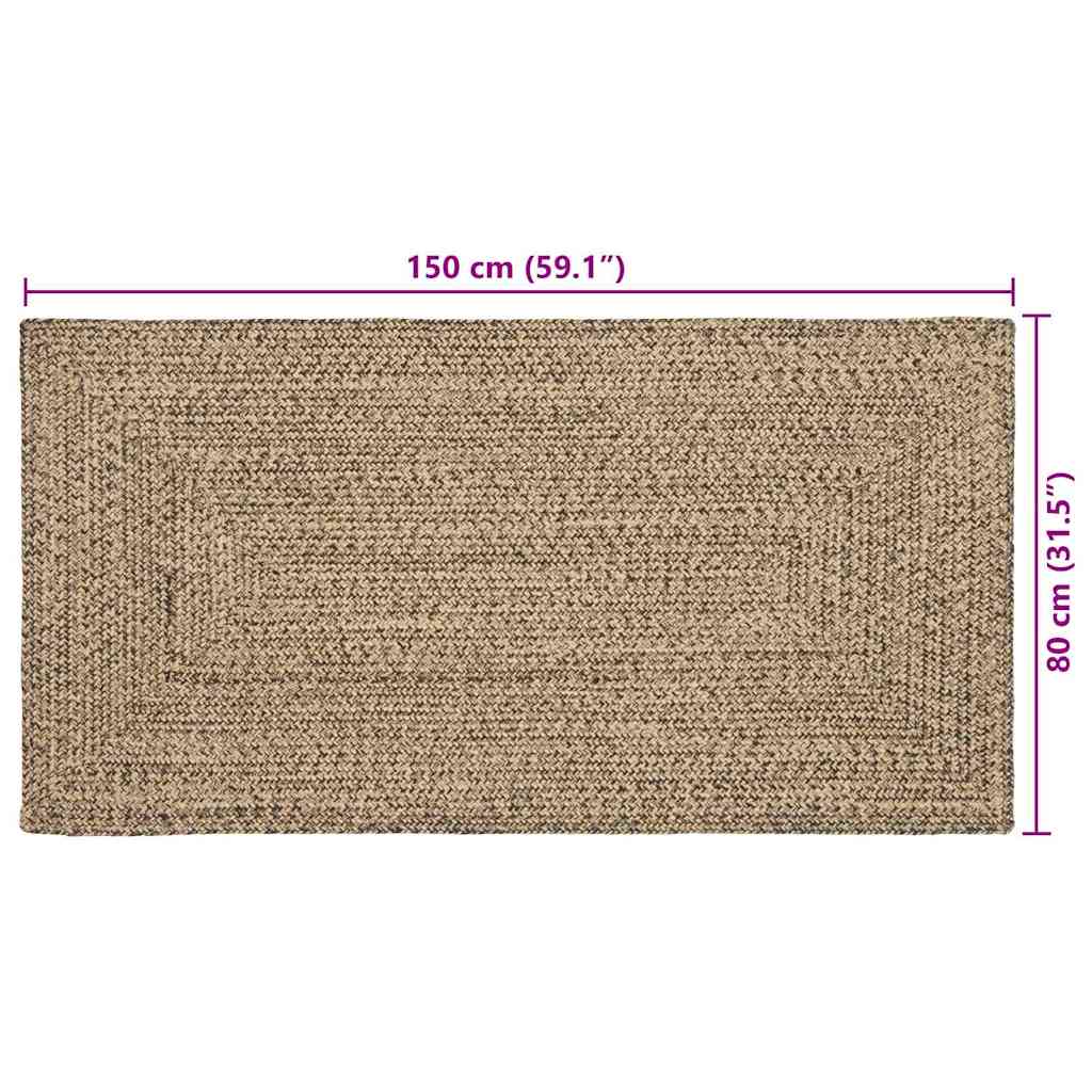 Bereichsteppiche Natürlich und Weiß 60 x 110 cm Jute