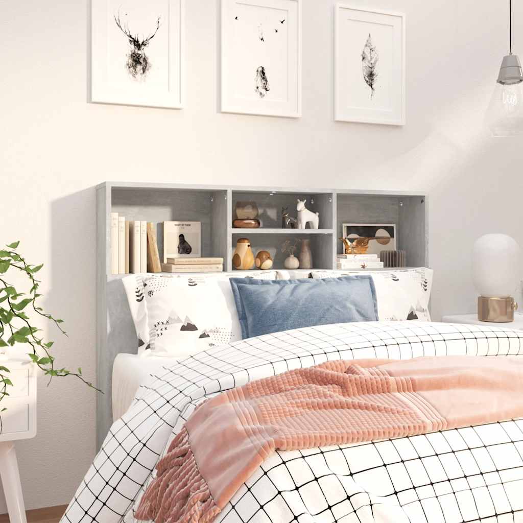 Bett-Kopfteil mit Ablagen Weiß 100x19x103,5 cm