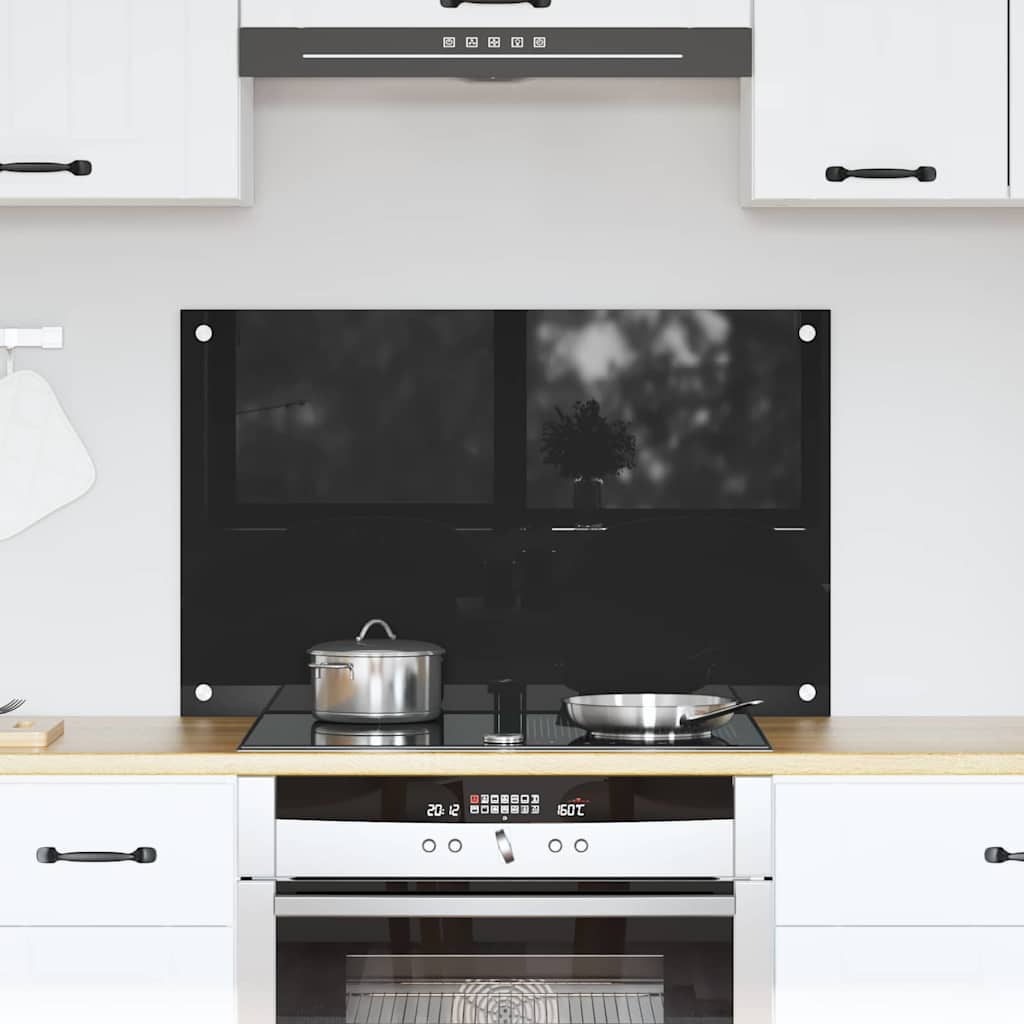 Küchenrückwand 2 pcs Weiß 70 x 40 cm Gehärtetes Glas
