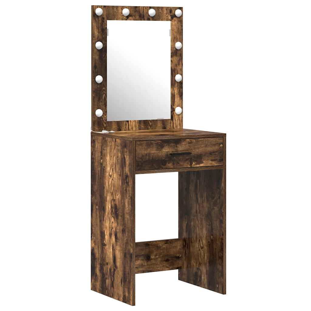 Schminktisch mit Schubladen Weiß 50 x 41 x 135 cm Holzwerkstoff