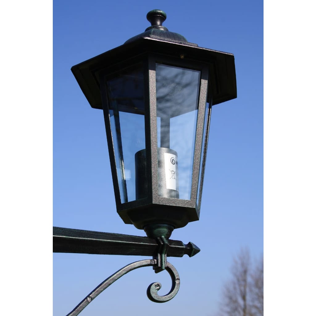 Gartenlaterne 3-flammig 215 cm Weiß Aluminium