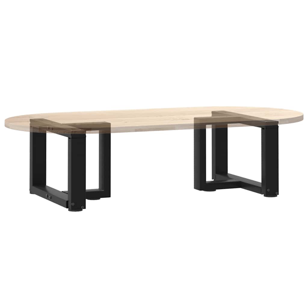 Couchtischbeine T-Form 2 Stk. Schwarz 30x25x(30-31) cm Stahl