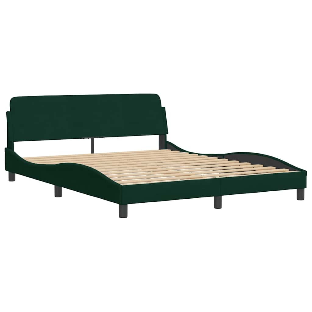 Bettgestell "Dover" Hellgrau 80x200 cm Samt