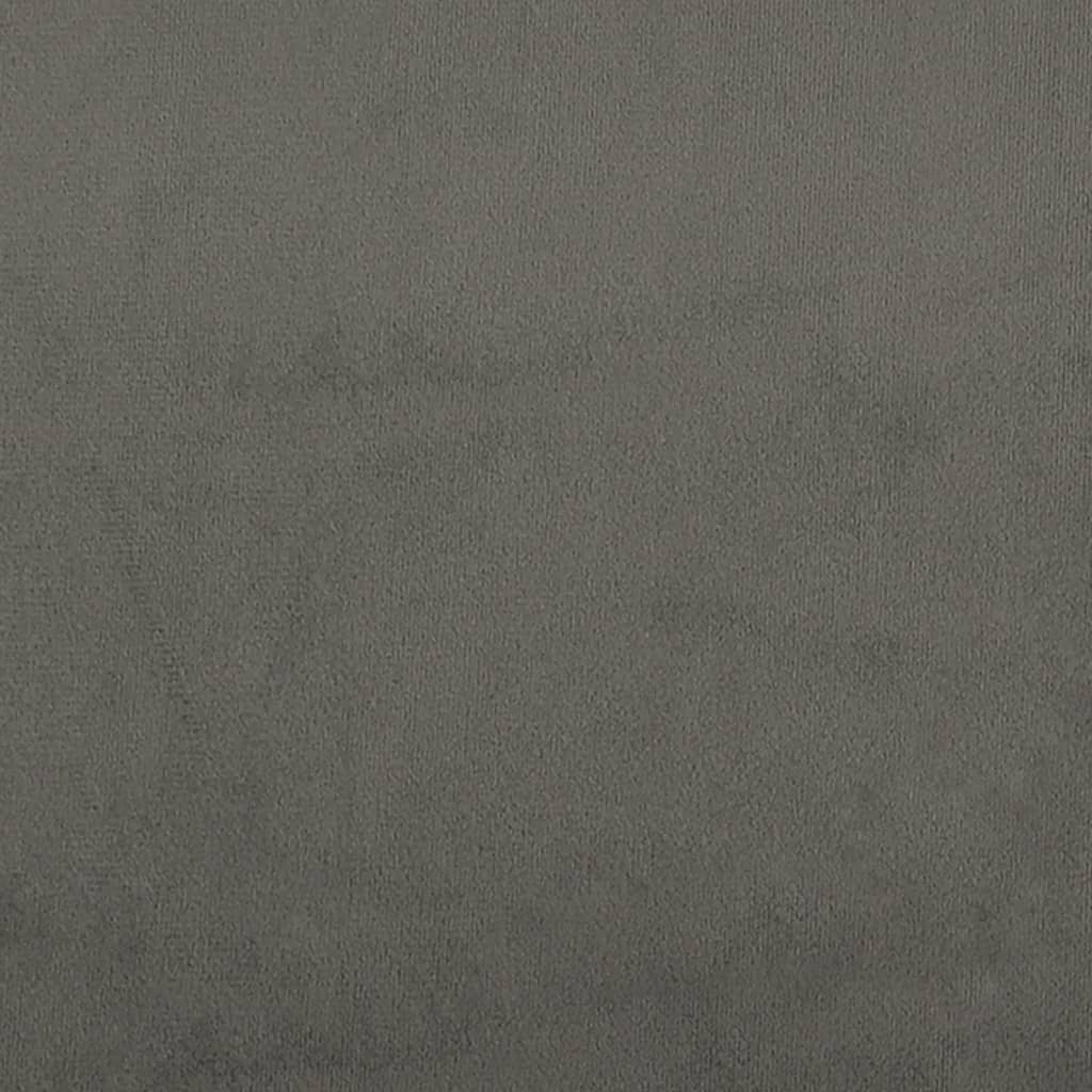 Kopfteil Hellgrau 80x5x118/128 cm Samt