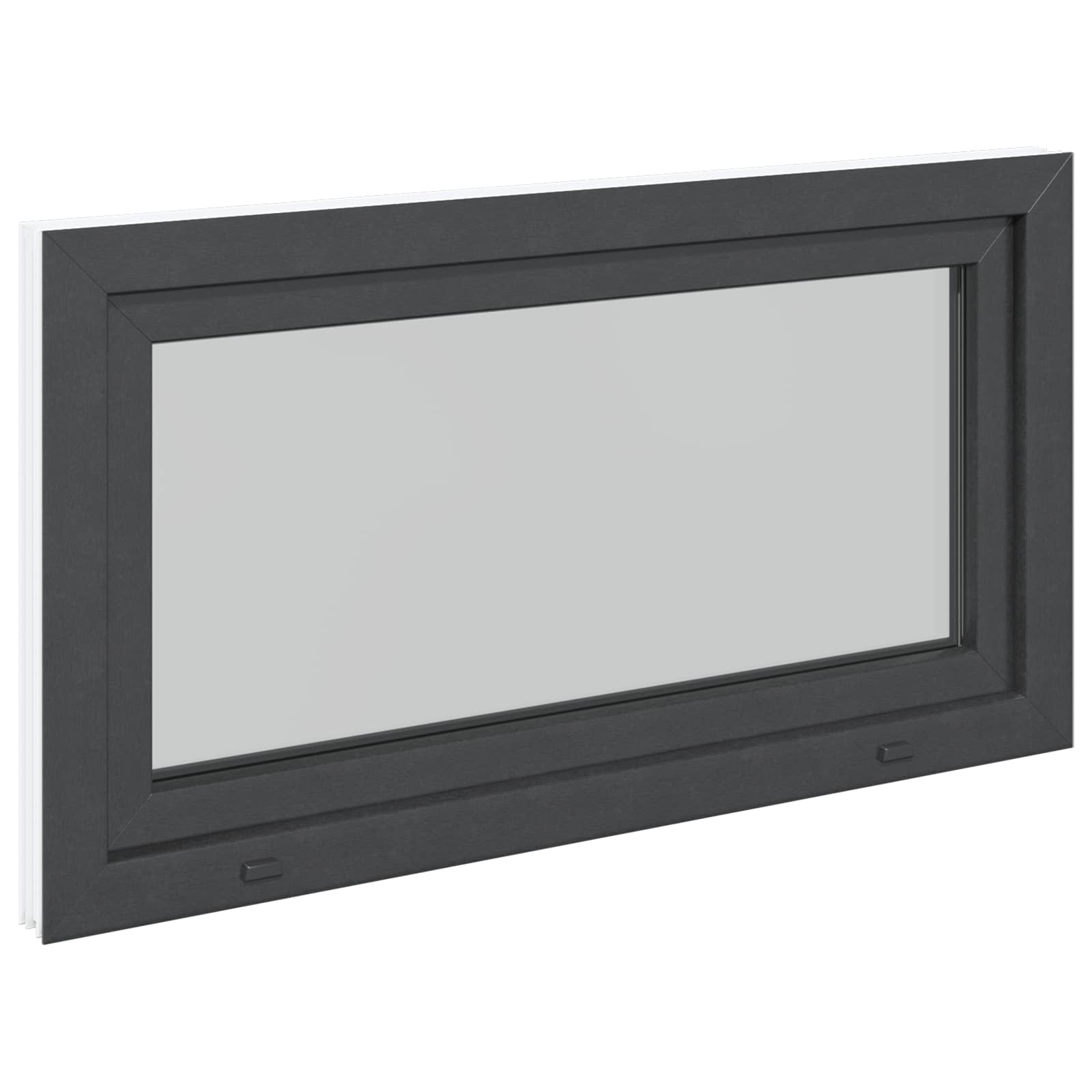 Kellerfenster RISOR 50 x 50 cm PVC und Glas Weiß