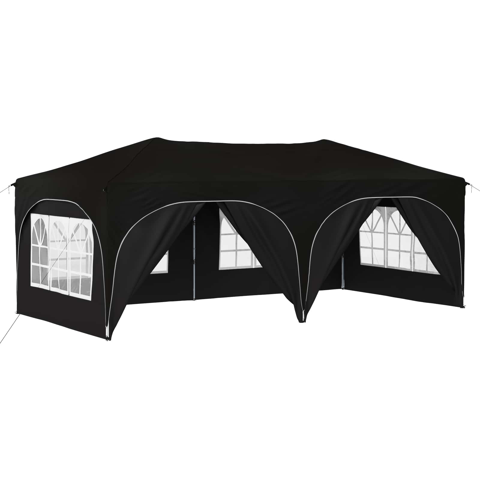 Pop-up Partyzelt 575 x 288 x 245 cm Creme Oxford-Stoff