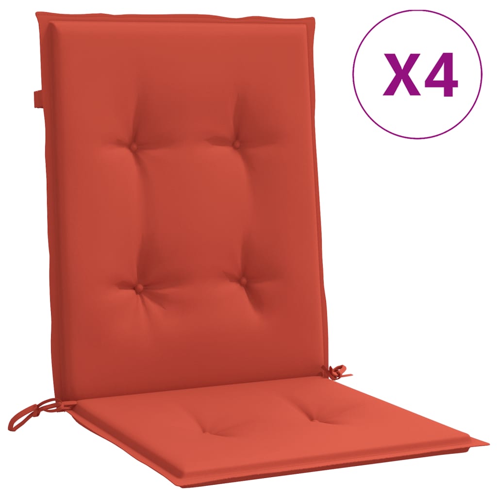 Niedriglehner-Auflagen 2 Stk Melange Anthrazit 100x50x7cm Stoff