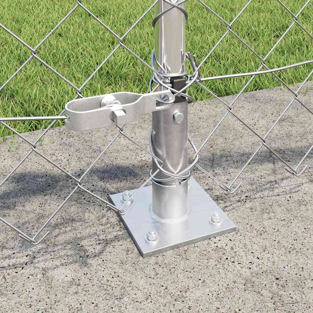 Outdoor Kettenglied-Zaun Erdfixierung 10 x 0,4 m Grün Netz