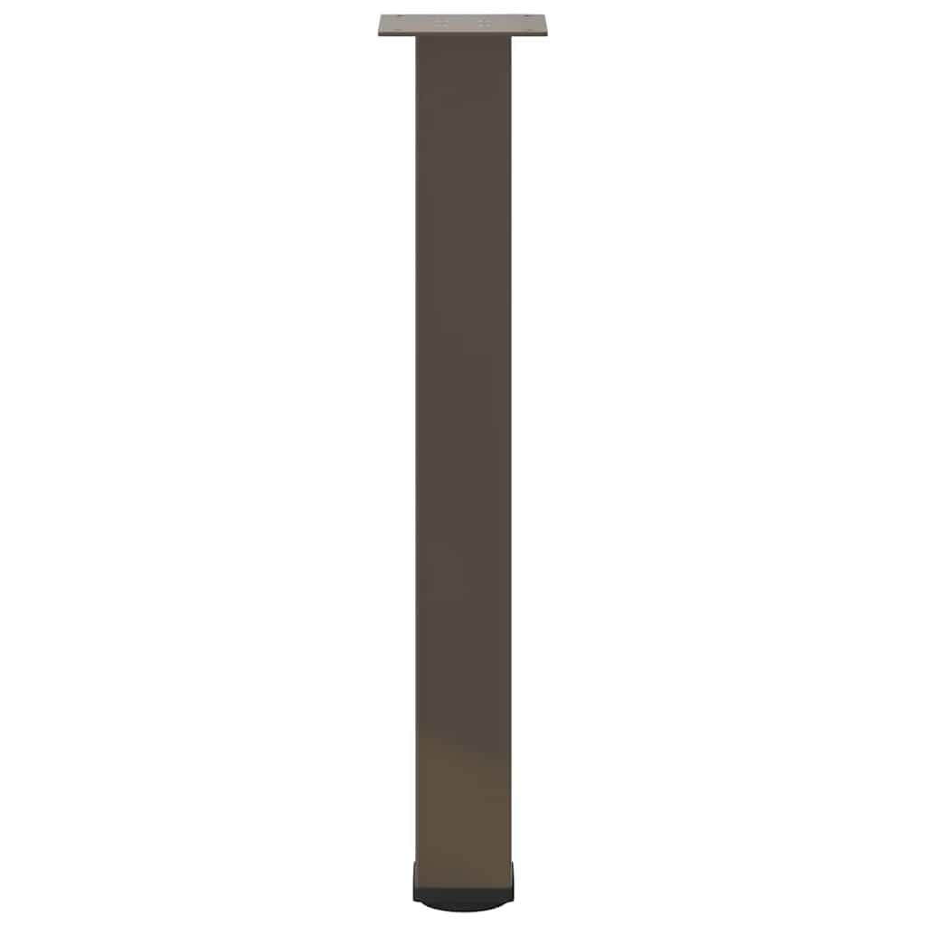 Bartischbeine 4 Stk. Schwarz 100-102 cm Stahl