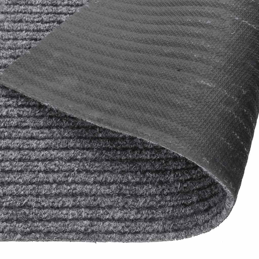 Teppichläufer Grau 80 x 150 cm Stoff
