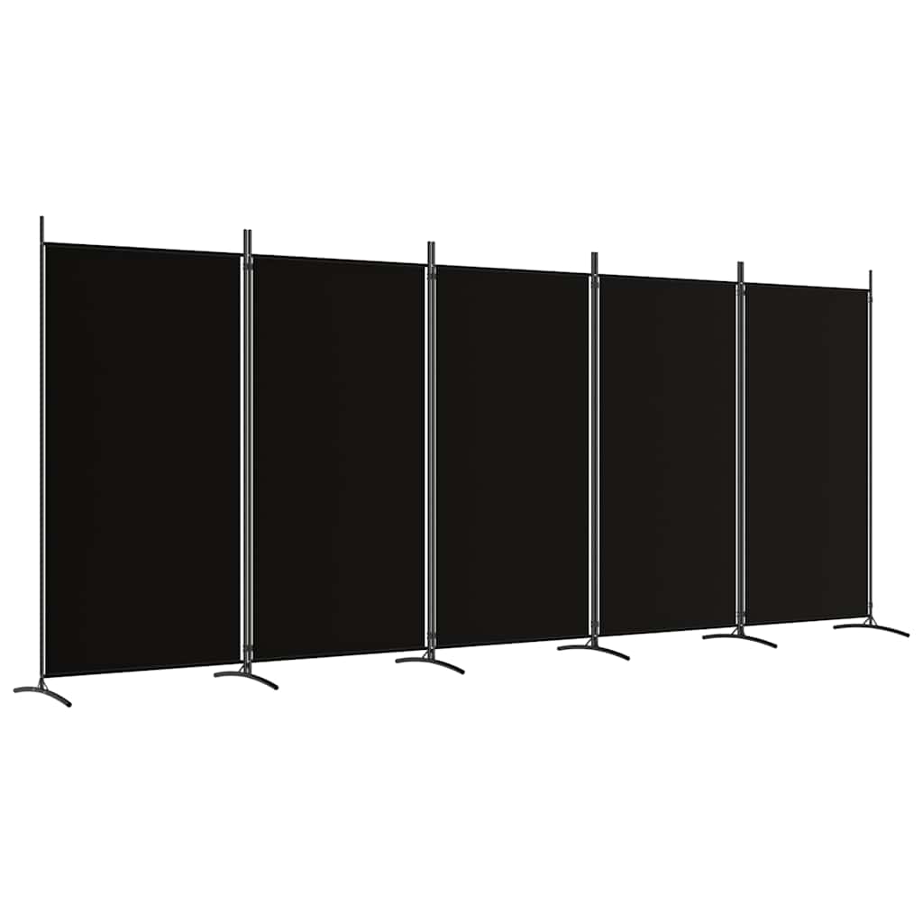 3-tlg. Raumteiler Weiß 260x180 cm Stoff