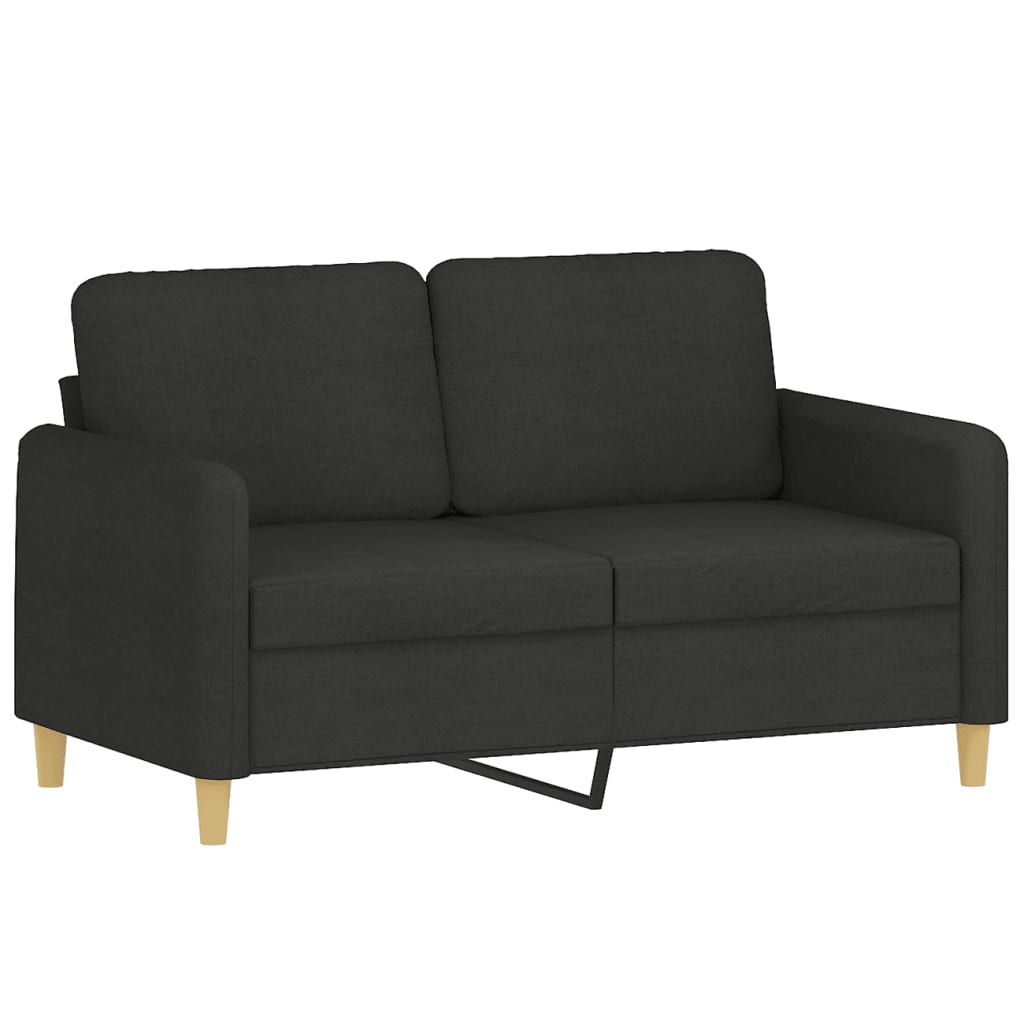 4-tlg. Sofagarnitur mit Kissen Braun Stoff
