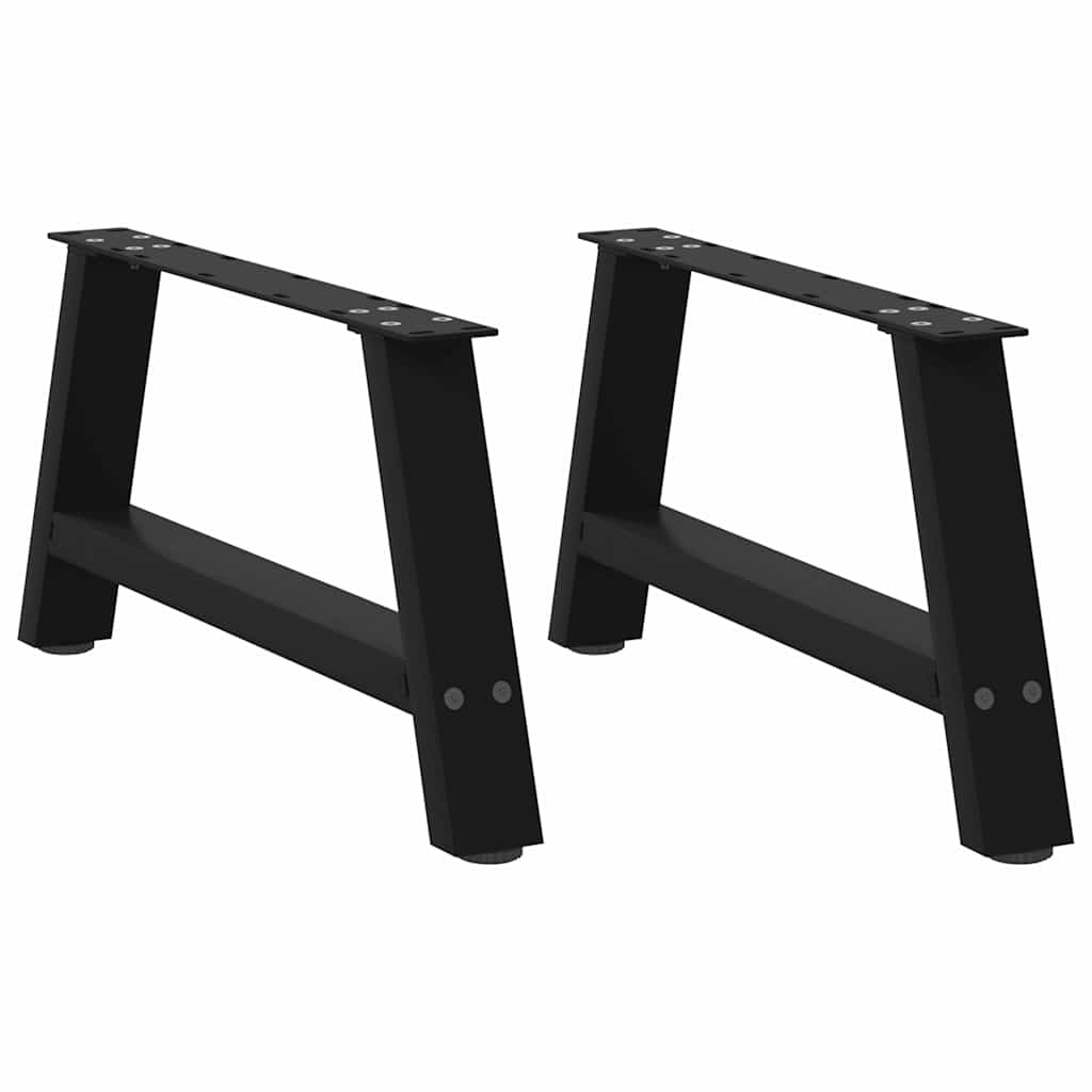 Couchtischbeine A-Form 2 Stk. 30x(30-31) cm Stahl