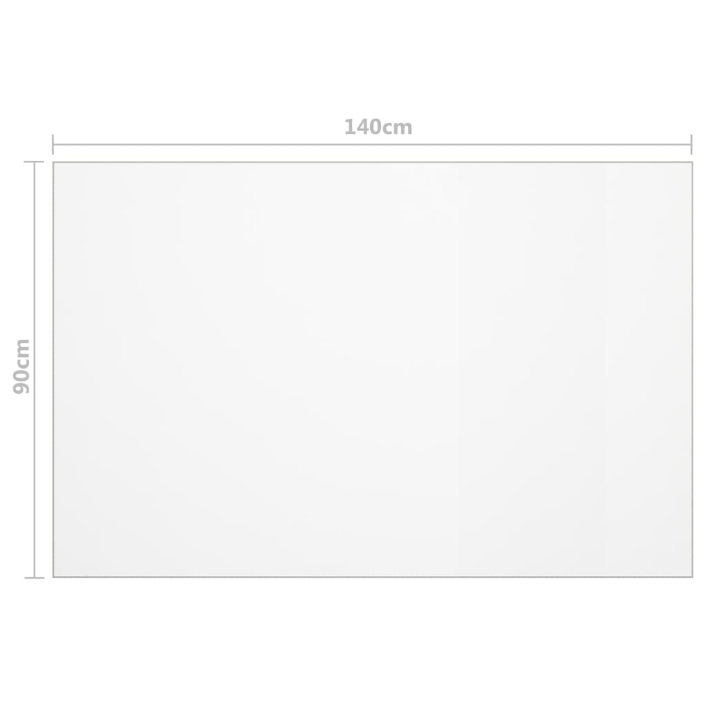 Tischfolie Transparent 100x60 cm 1,6 mm PVC