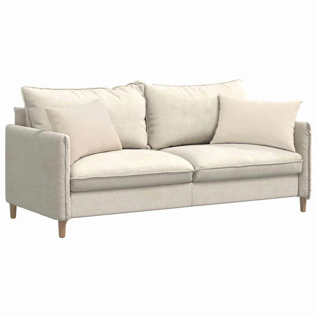 Sofakissen 2 Stück Taupe 50 x 30 cm Stoff