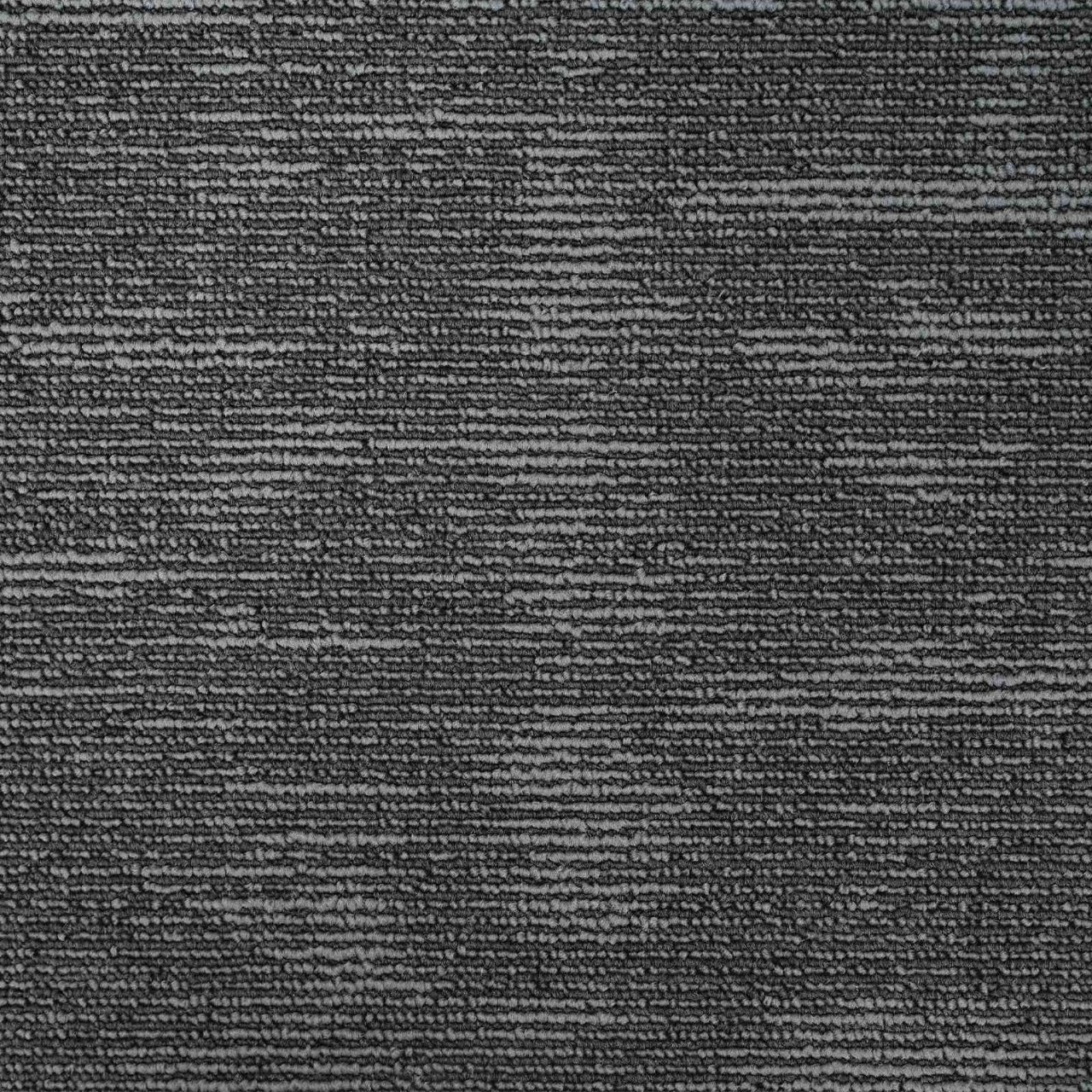 Teppichfliese Hellgrau mit Streifen 50 x 50 cm 4 pcs