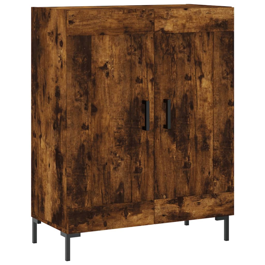Highboard Betongrau 69,5x34x180 cm Holzwerkstoff