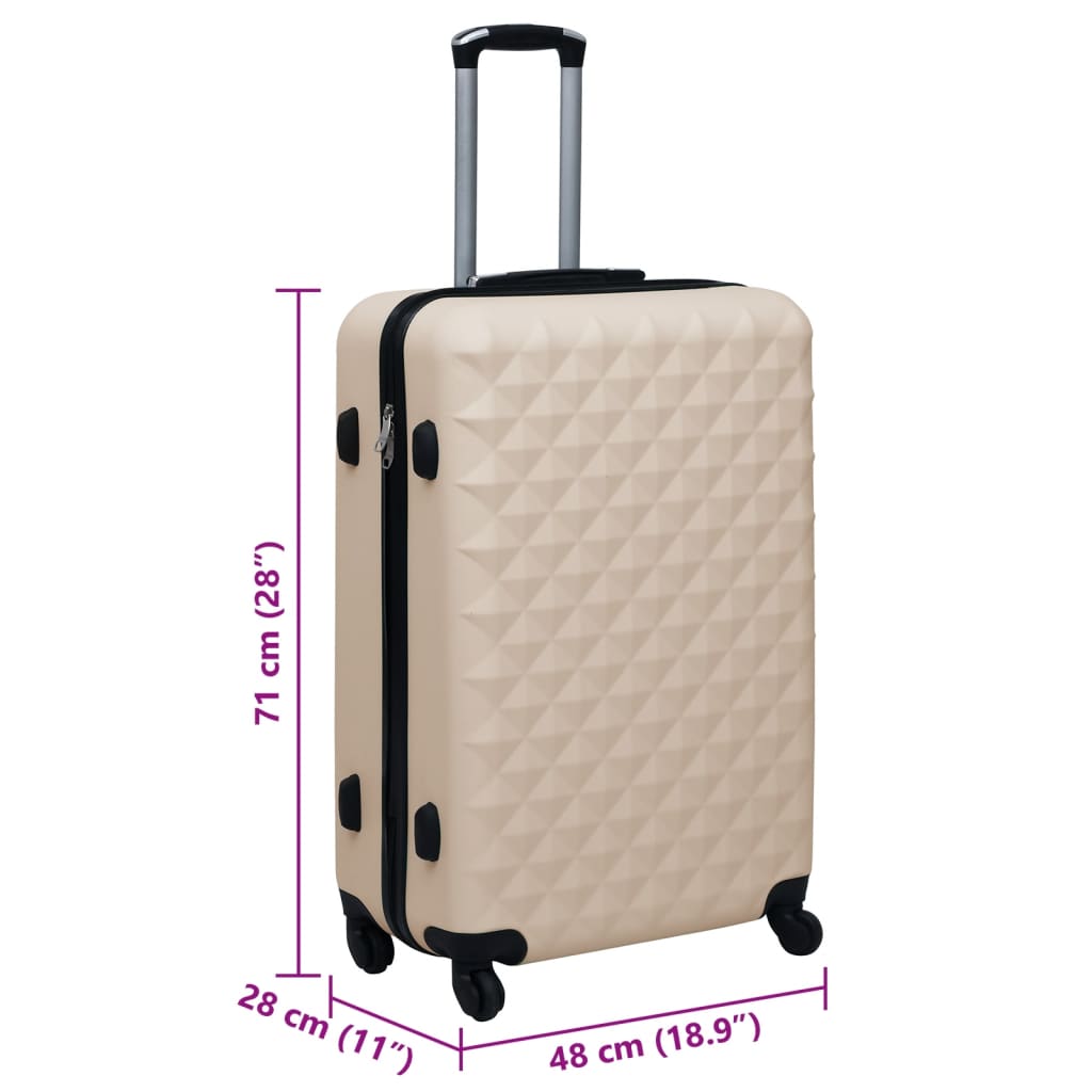 Hartschalen-Trolley Braun ABS
