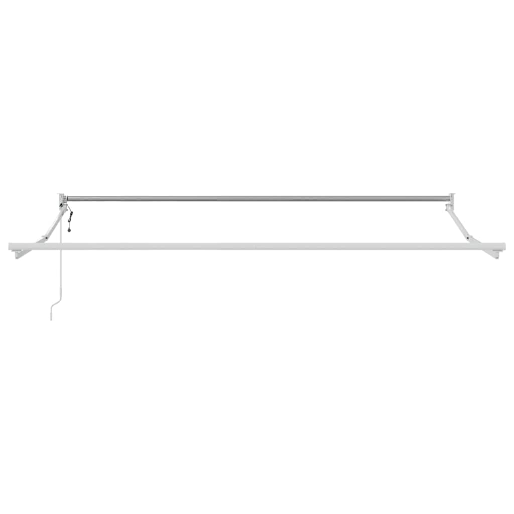 Ausziehbarer Sonnenschirmrahmen Weiß 300 x 250 cm Aluminium