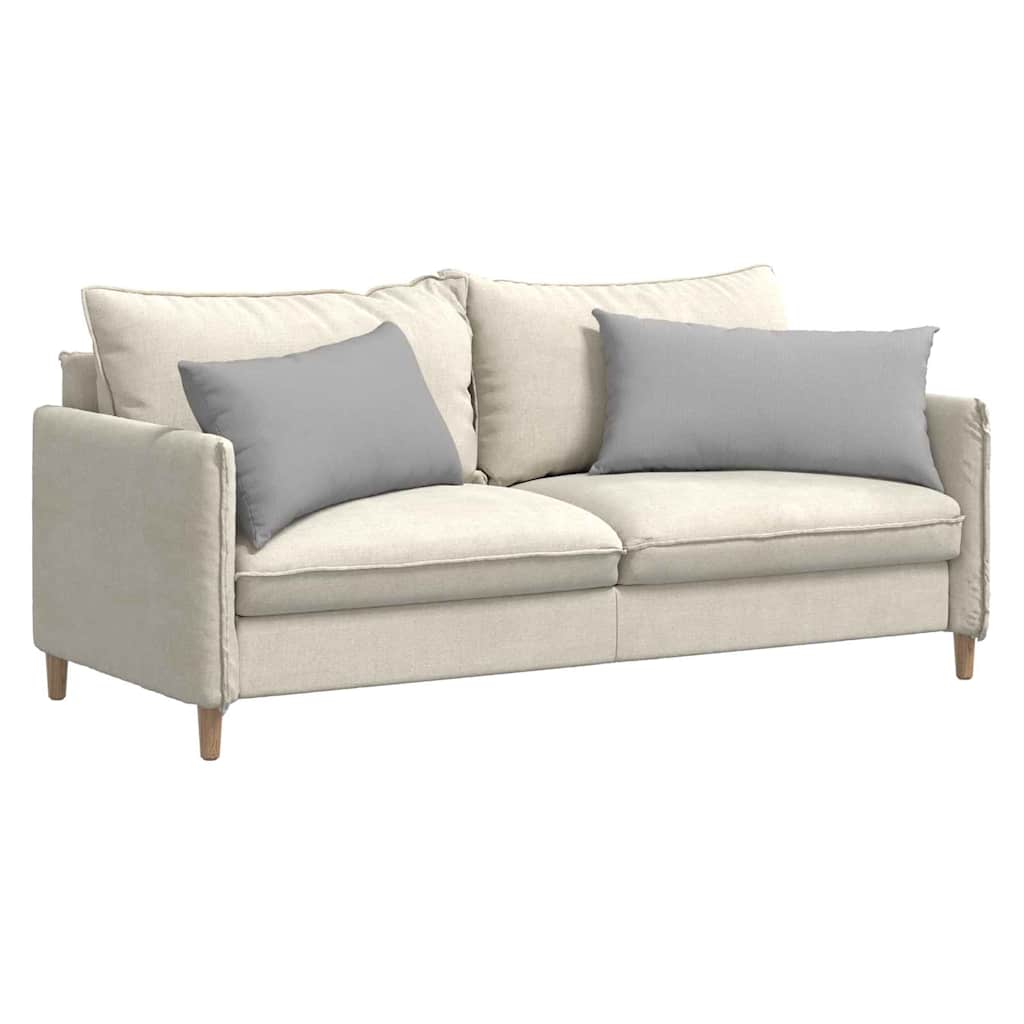 Sofakissen 2 pcs Hellgrau 50 x 30 cm Stoff