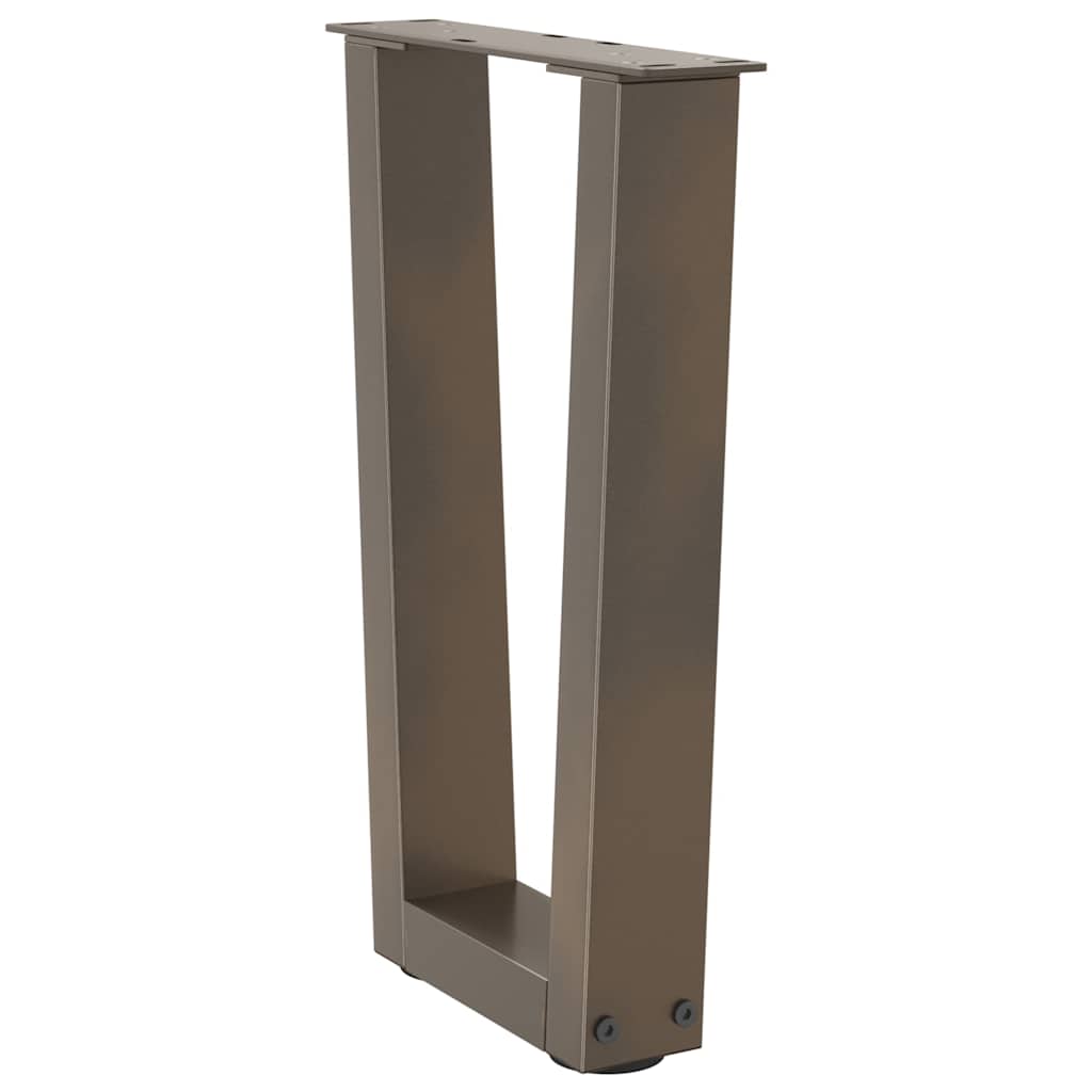 Couchtischbeine V-Form 2 Stück Schwarz 30x(30-31,3) cm Stahl