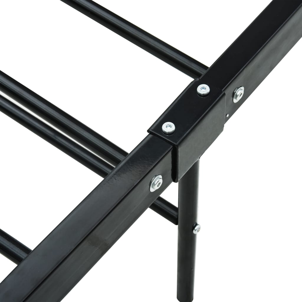 Bettgestell Grau Metall 180×200 cm
