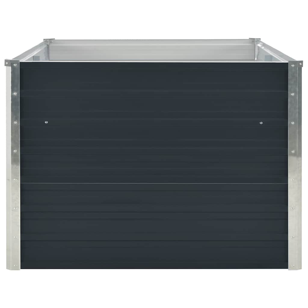 Hochbeet Anthrazit 160 x 80 x 77 cm Verzinkter Stahl