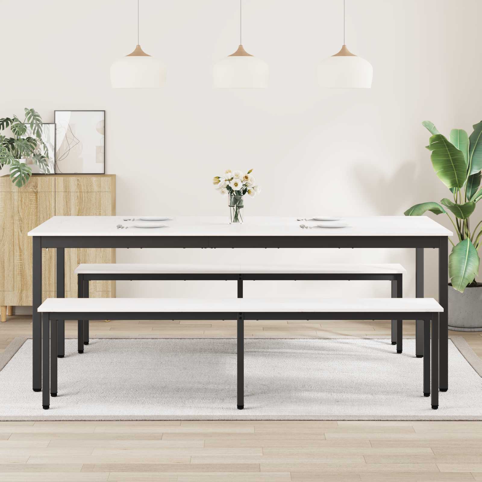 Esstisch Natur 200 x 100 x 75 cm Massives Kiefernholz