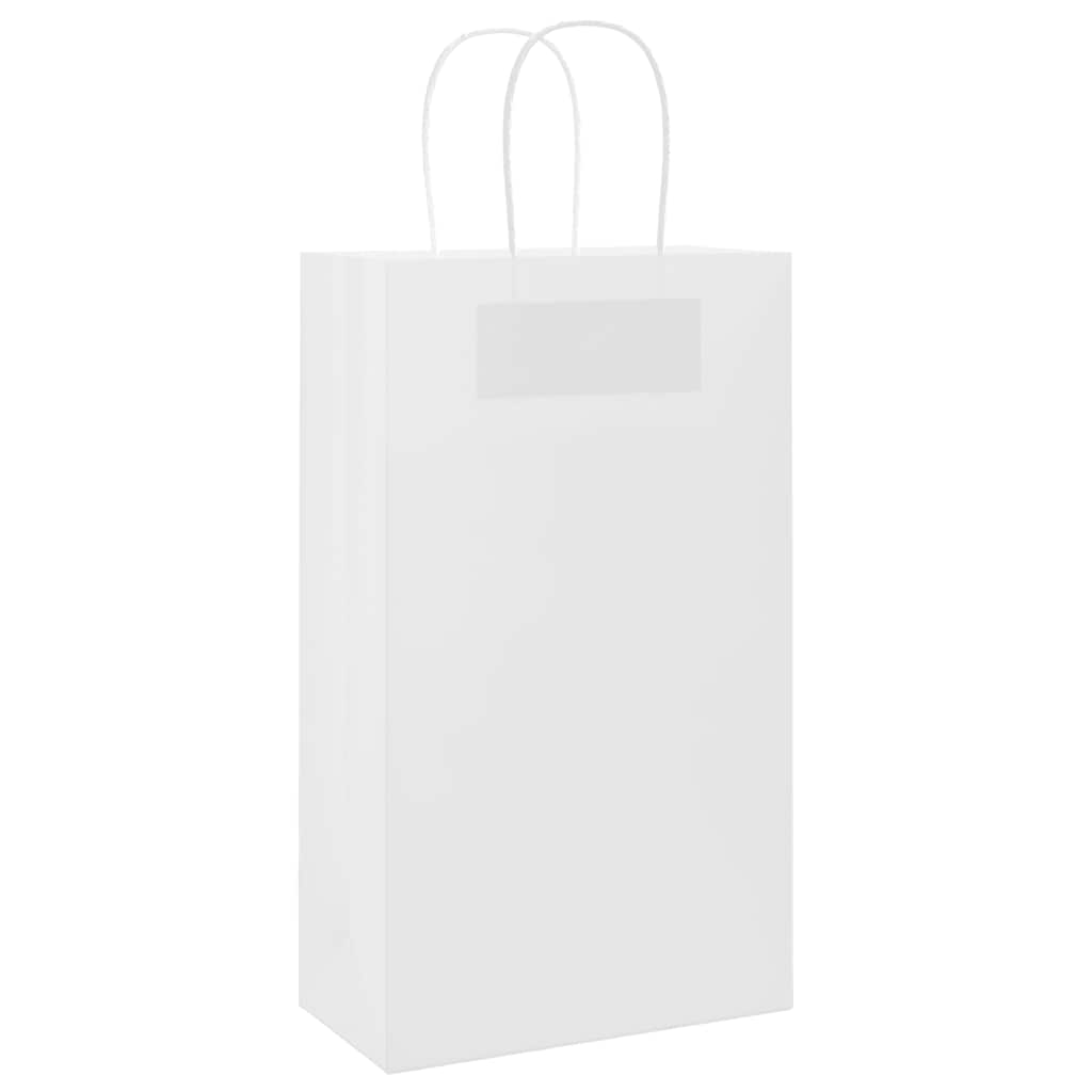 Papiertragetaschen 50 Stk. mit Henkeln Braun 21x11x36 cm