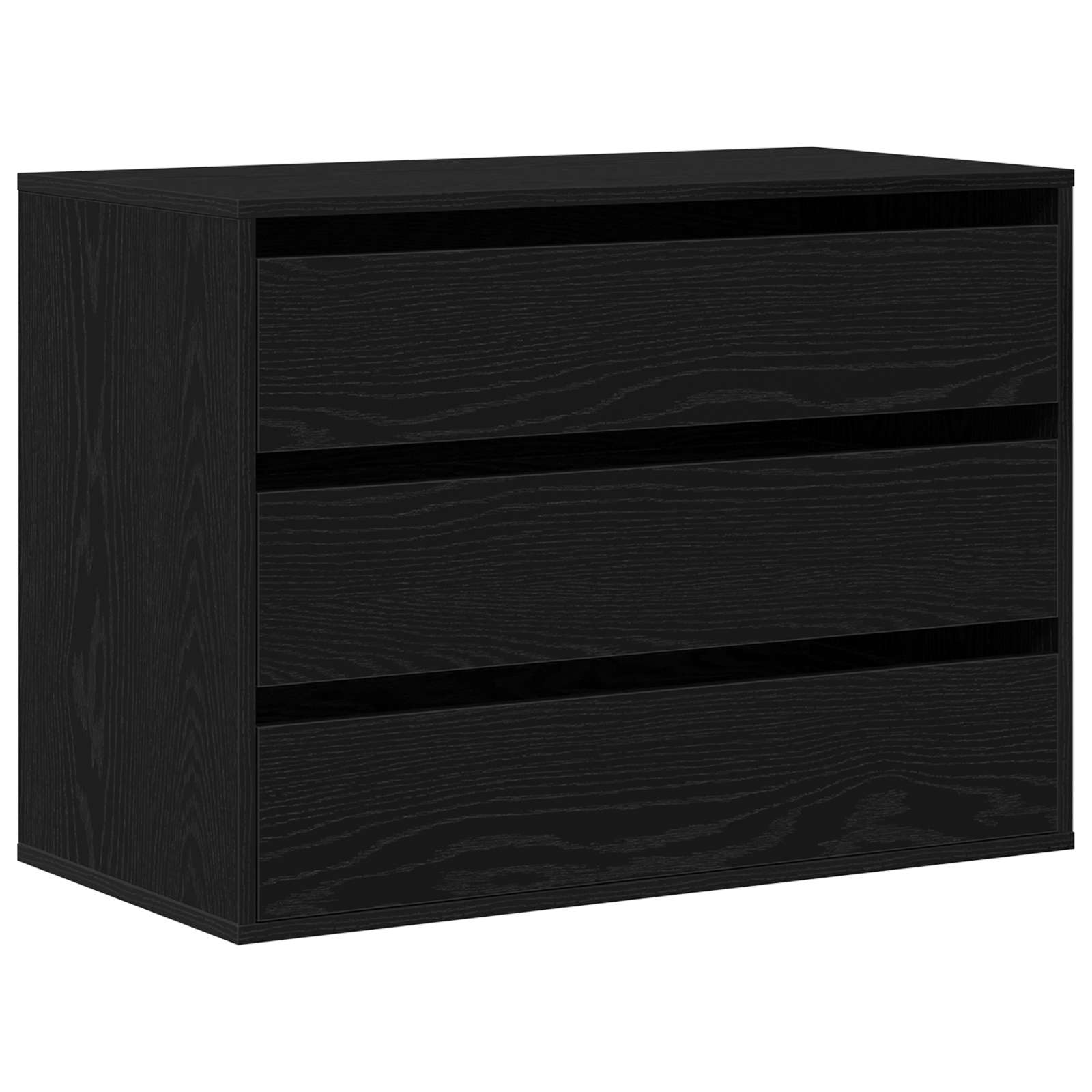 Schubladenschrank Schwarz Eichen-Optik 41 x 40 x 58 cm
