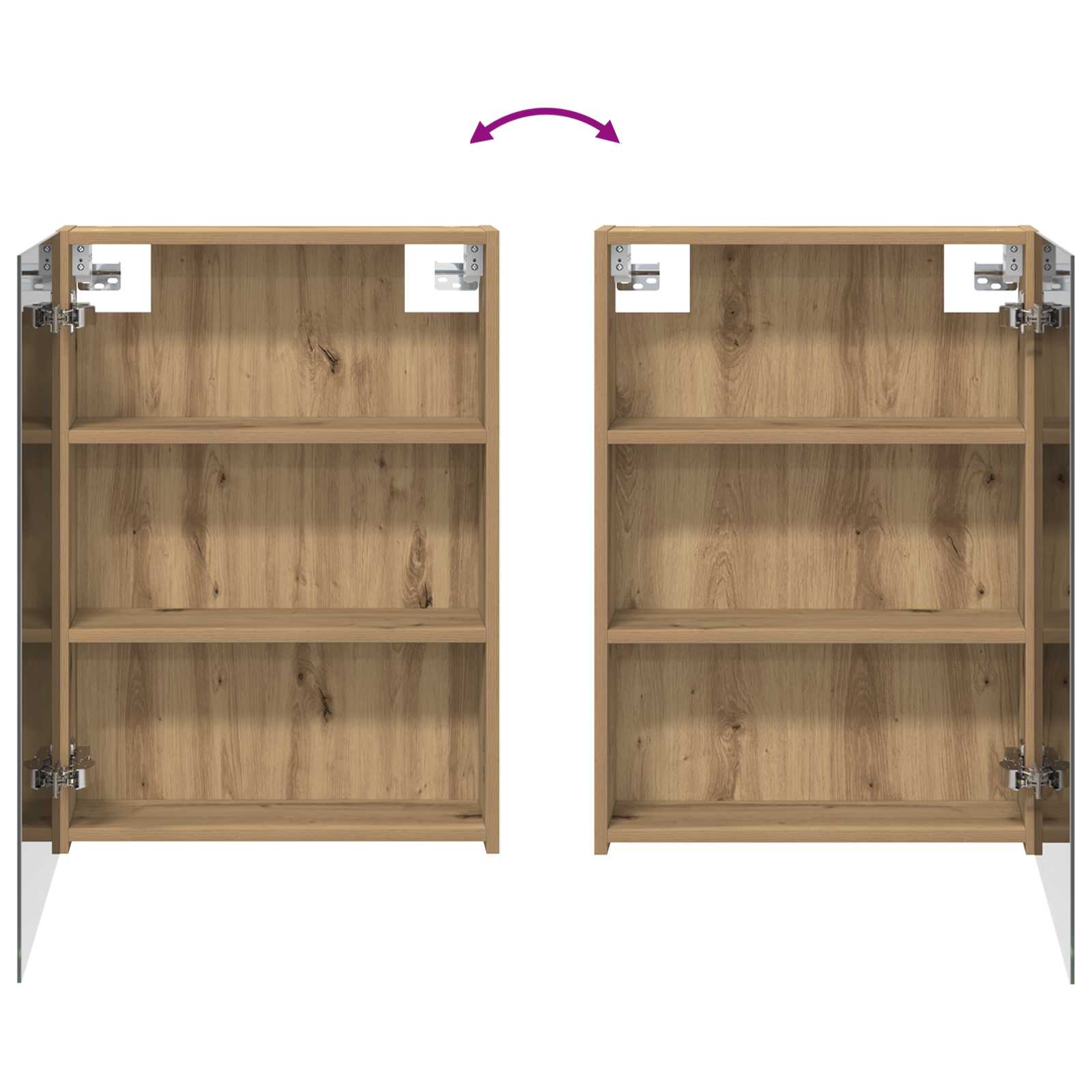 Badezimmerschrank-Set 3 pcs 80 x 10,5 x 50 cm Holzwerkstoff