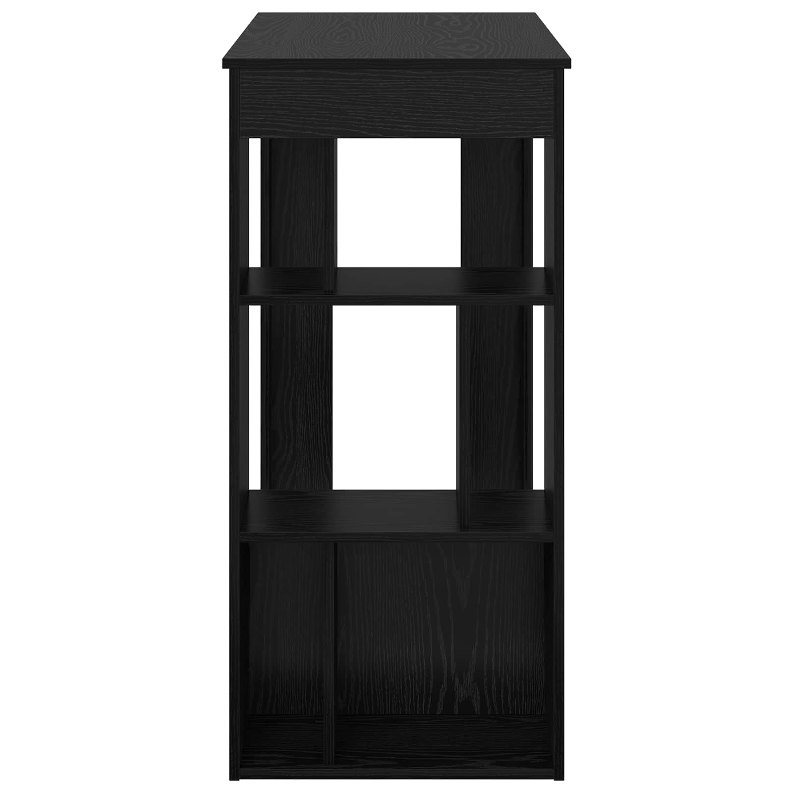 Bartisch Schwarz Eichen-Optik 102 x 50 x 103,5 cm Holzwerkstoff