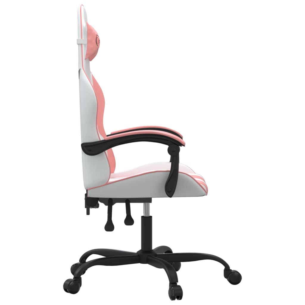 Gaming-Stuhl Drehbar Schwarz und Rot Kunstleder