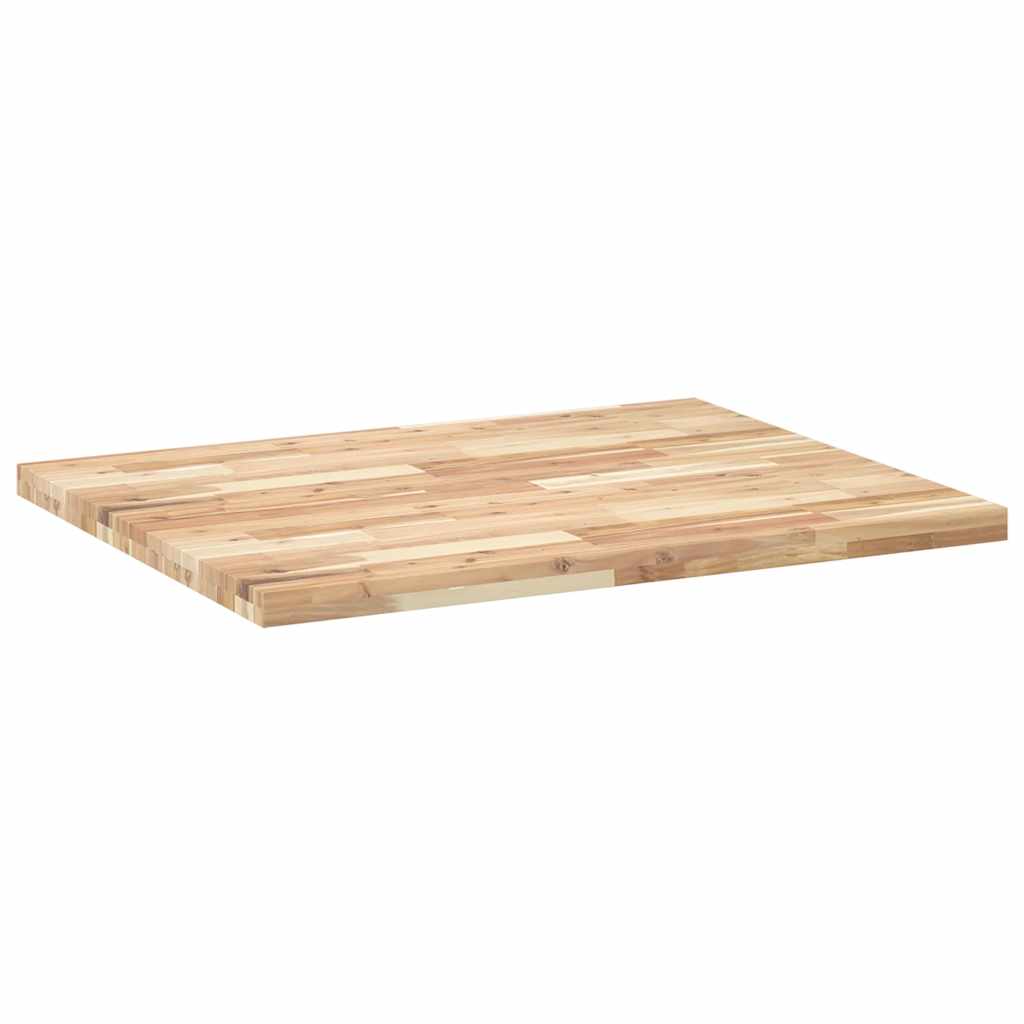 Tischplatte Rechteckig 60x50x2 cm Massivholz Akazie