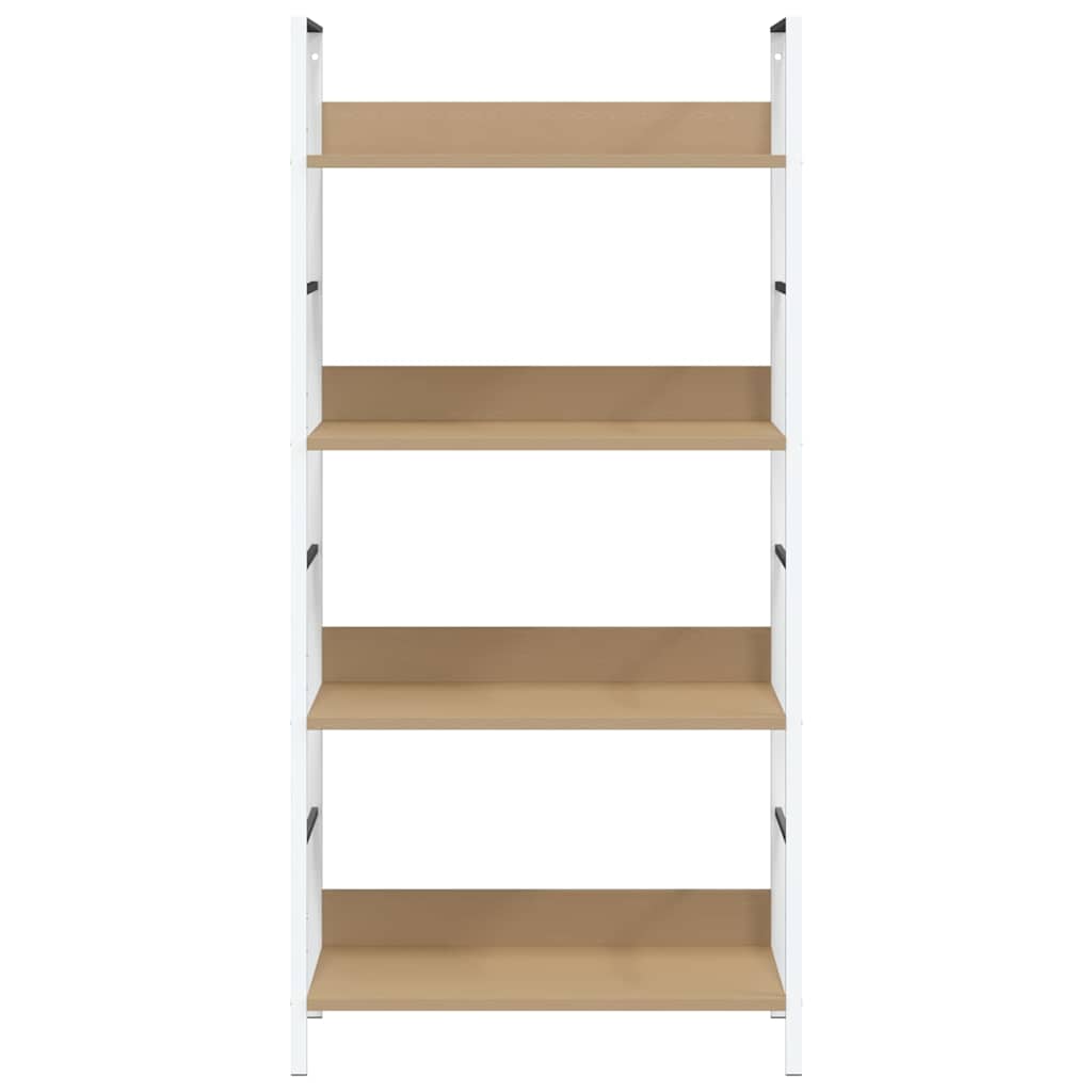 Bücherregal 3 Regalböden Schwarz 60×27,6×90,5 cm Holzwerkstoff