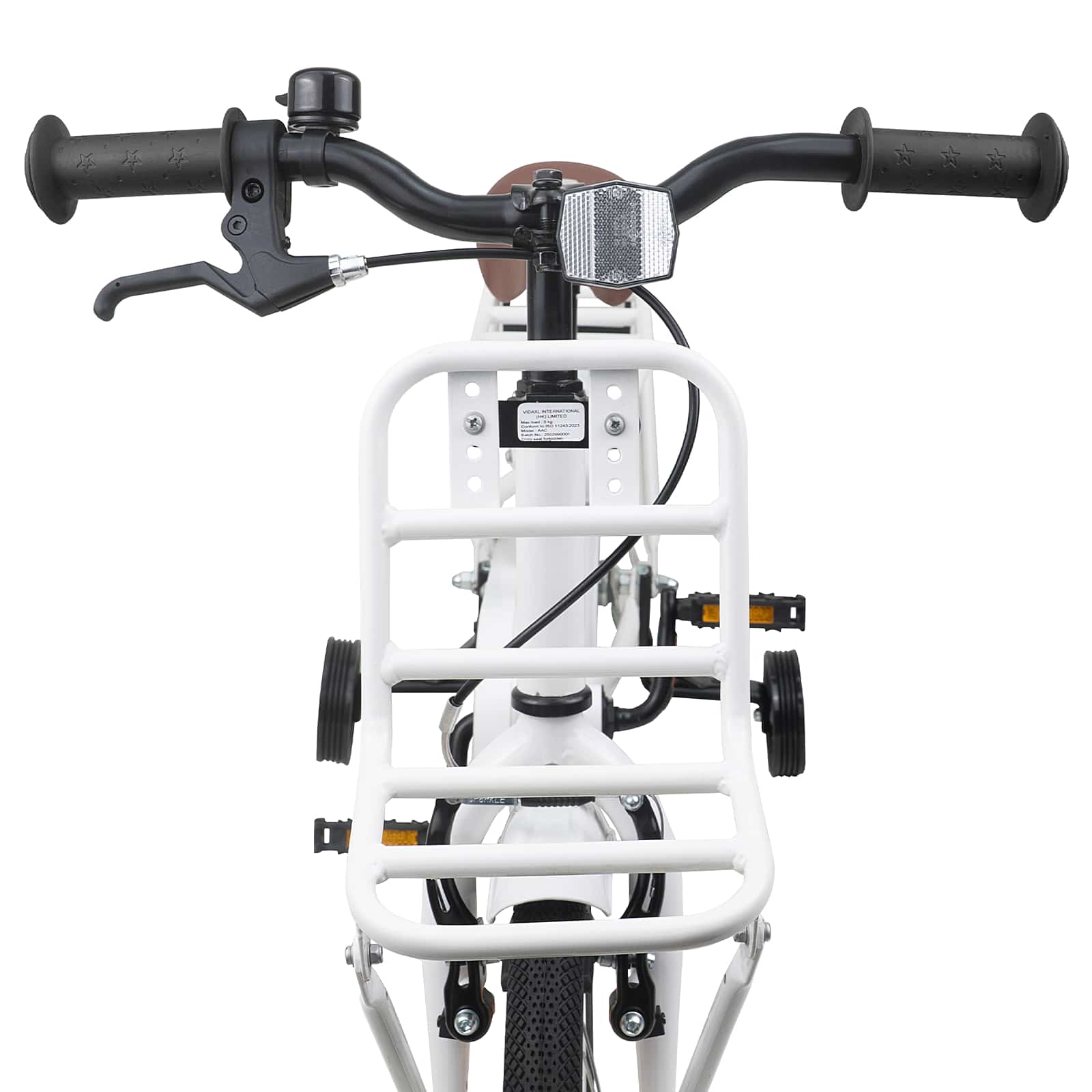 Kinderfahrrad 12 Zoll für 2-4 Jahre alt Schwarz
