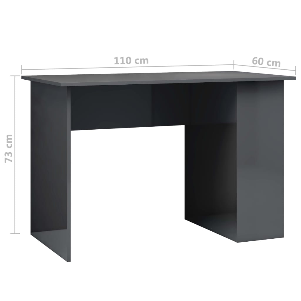 Schreibtisch Weiß 110x60x73 cm Holzwerkstoff