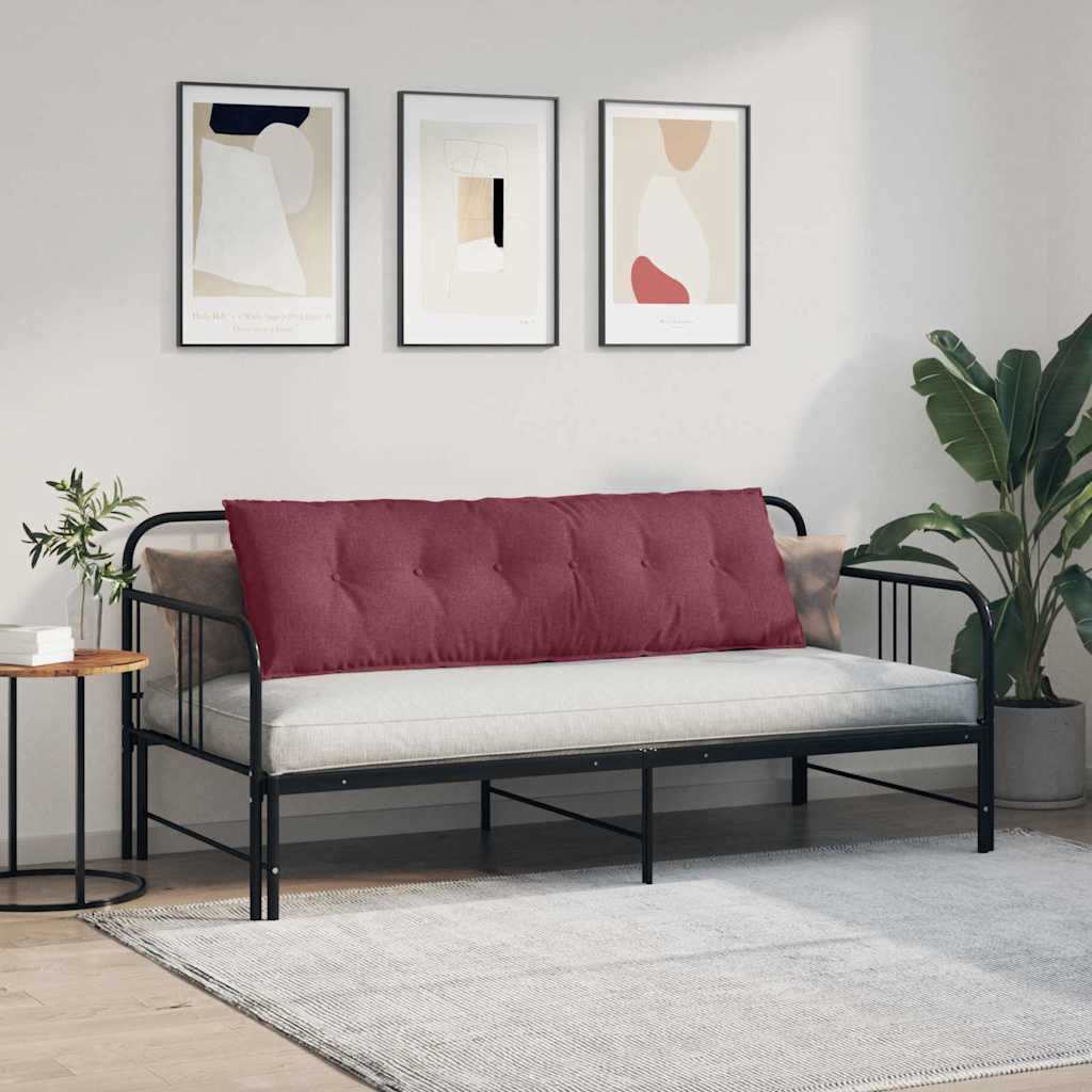 Rückenkissen Hellgrau 50 x 19 x 45 cm Stoff