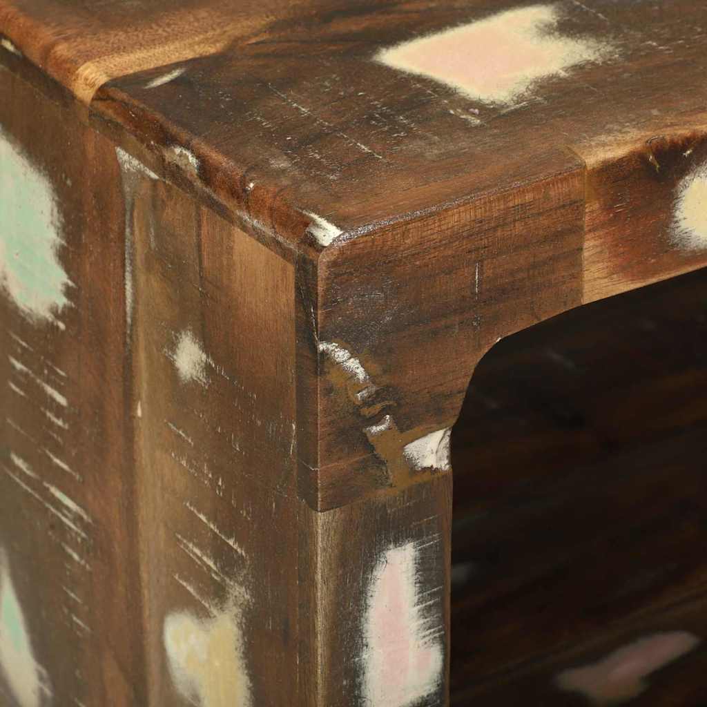 Couchtisch 90 x 50 x 35 cm Massives upgecyceltes Holz