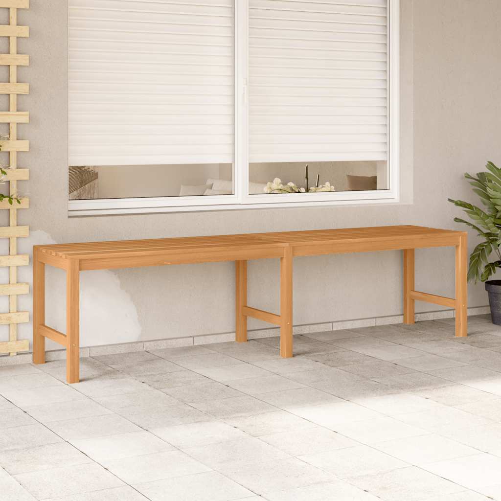 Gartenbank 114 cm Massivholz Teak