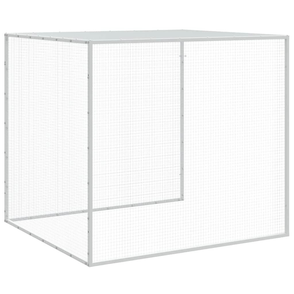 Hühnerkäfig mit Dach Anthrazit 103x98x90 cm Verzinkter Stahl