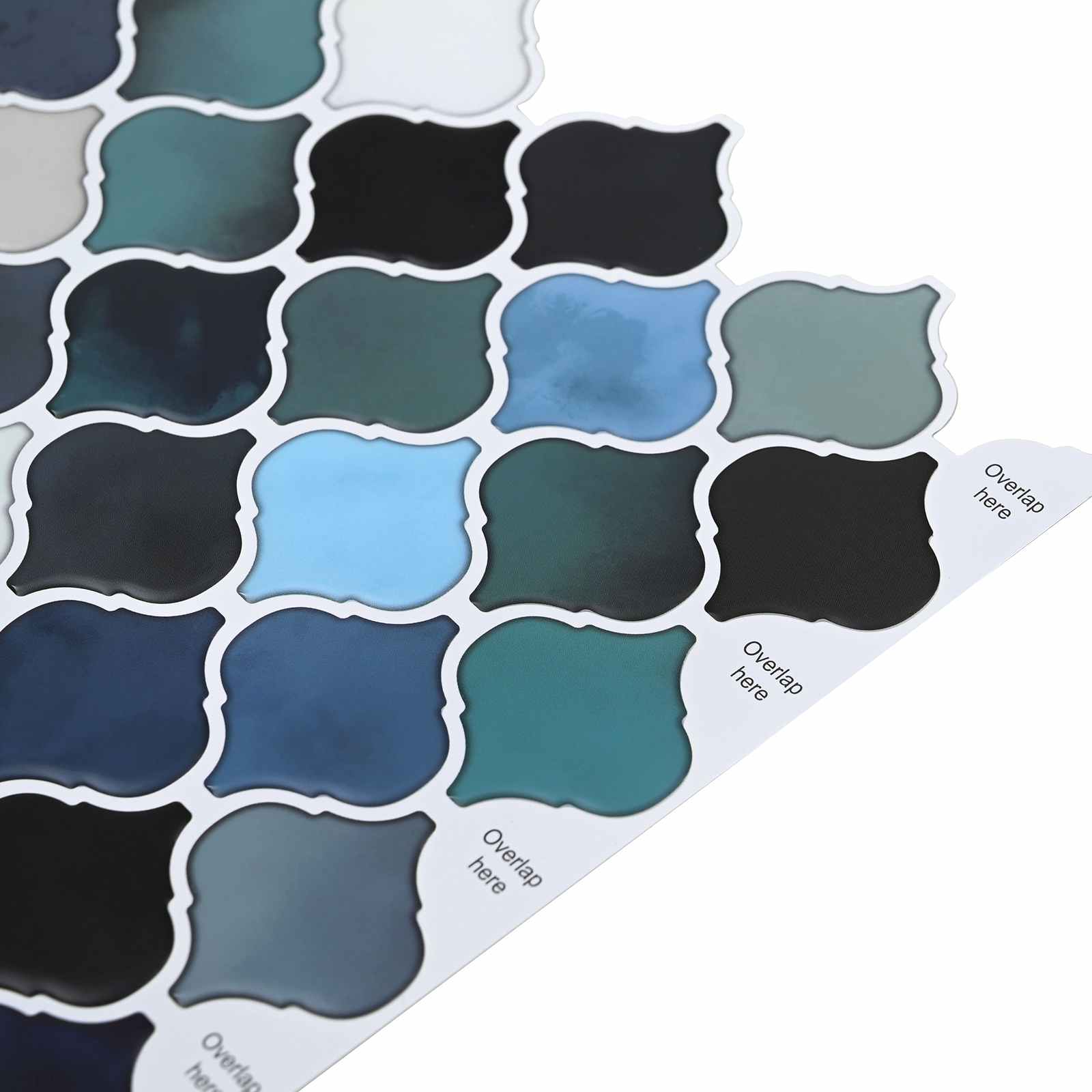 Lanturn Fliese 10 pcs Weiß 27 x 27 cm Polyurethan und PET