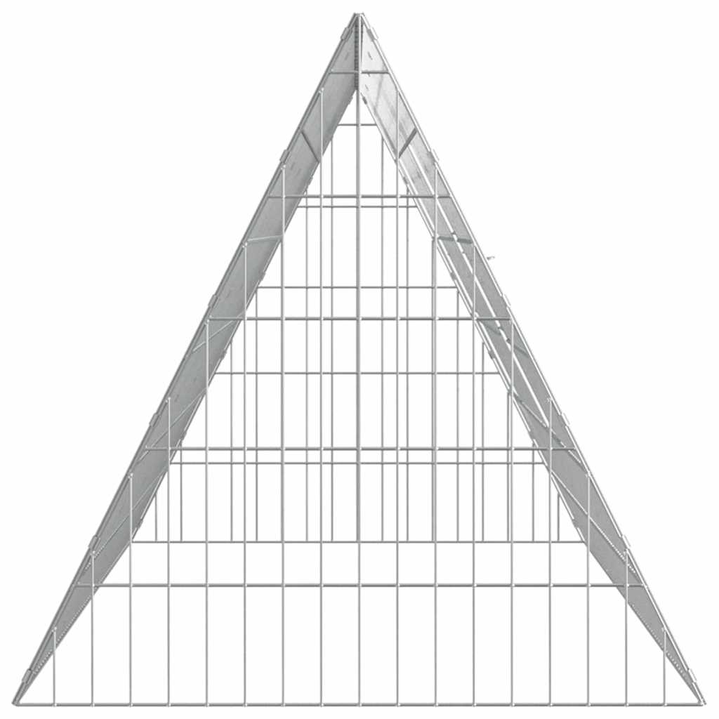 Hühnerkäfig Silber 110 x 55 x 55 cm Verzinkter Stahl