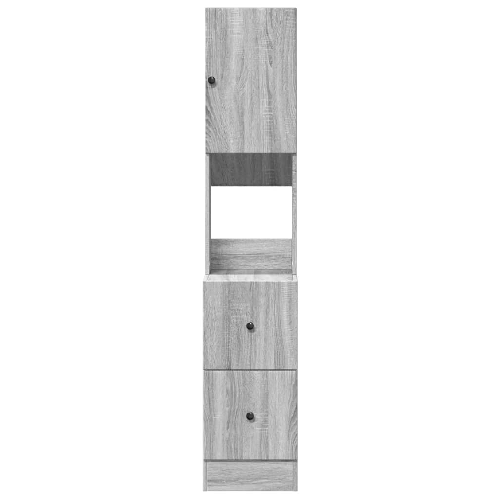 Küchenschrank Weiß 60x50x180 cm Holzwerkstoff