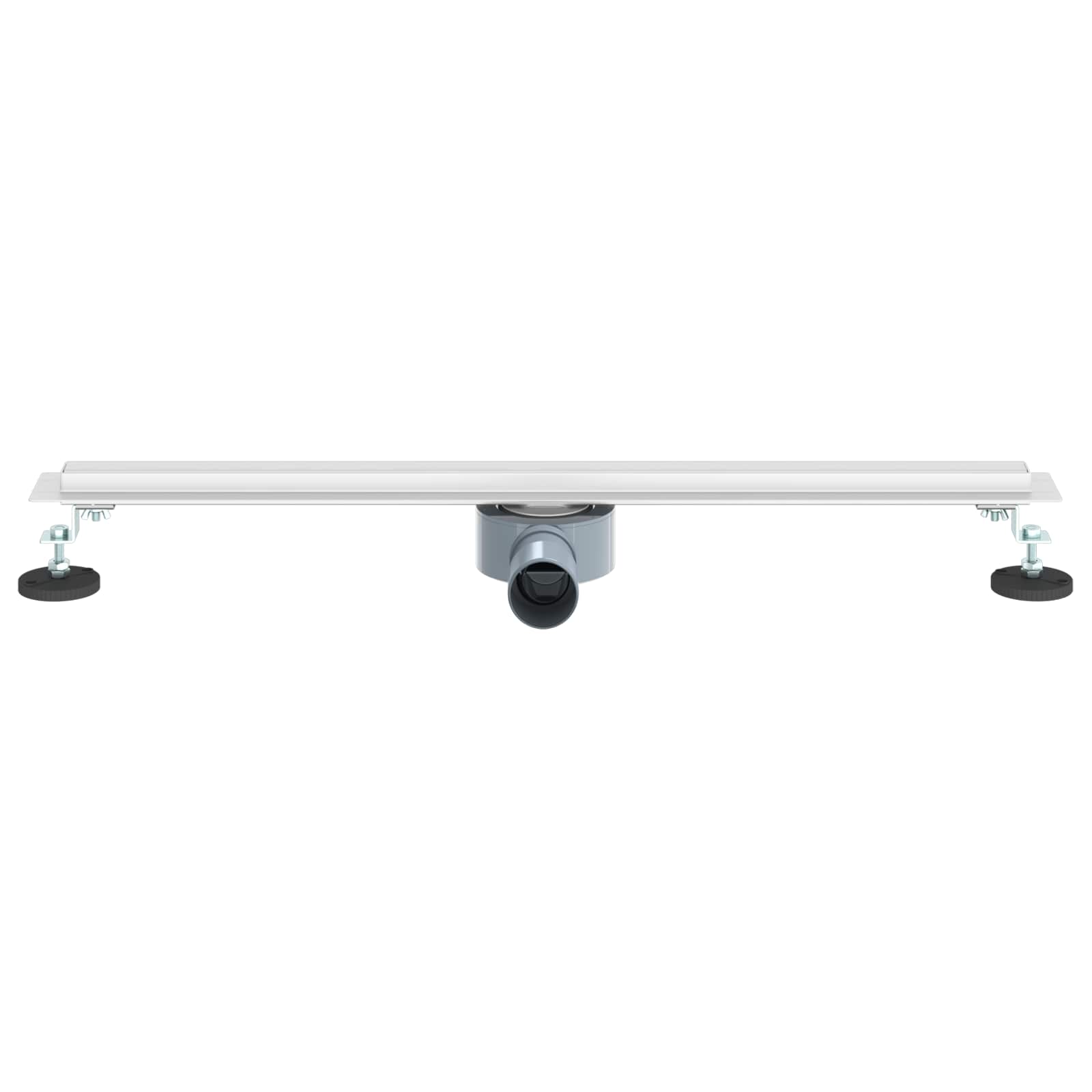 360° Duschablauf mit slim Modell Silber 50 cm Edelstahl 304