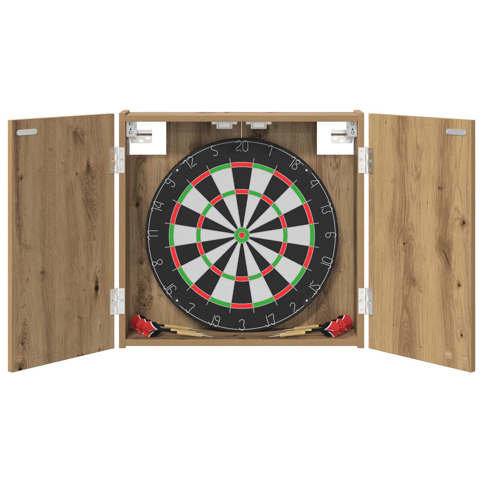 Dartboard Schrank Weiß 56 x 12 x 53,5 cm Holzwerkstoff