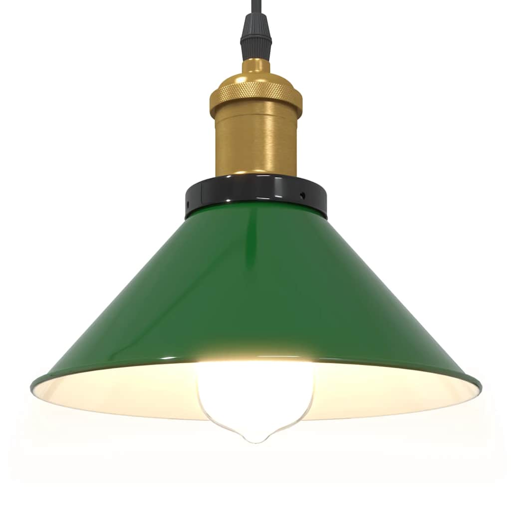 Pendelleuchte Höhenverstellbar E27 Schwarz Glänzend Ø 22 cm