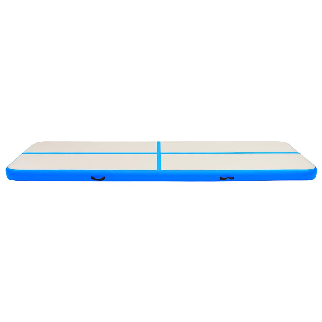 Aufblasbare Gymnastikmatte mit Pumpe 300×100×10 cm PVC Rosa