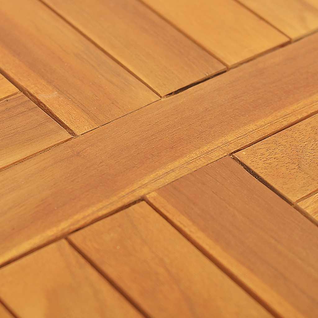 Tischplatte Massivholz Teak Rund 2,5 cm 40 cm
